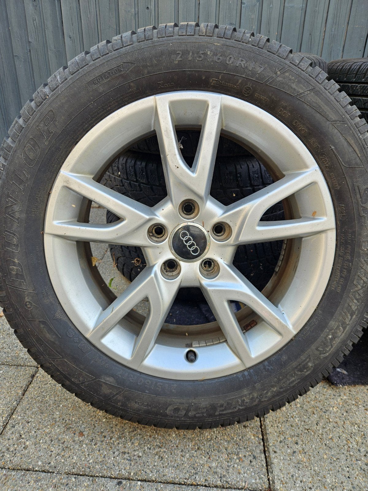 2 sets Audi velgen 17 inch - Dunlop, Vredestein & Michelin, Ophalen, Gebruikt, Banden en Velgen, 17 inch
