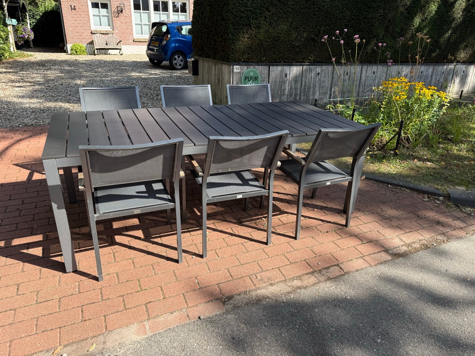 Bellagio Tuinset met 6 stoelen, Ophalen, Eettafel, 6 zitplaatsen, Aluminium