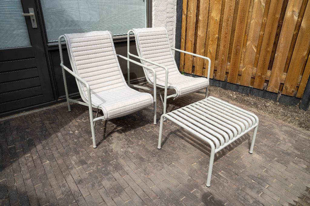 HAY Palissade Lounge Set Sky Grey incl. Ottoman, Ophalen