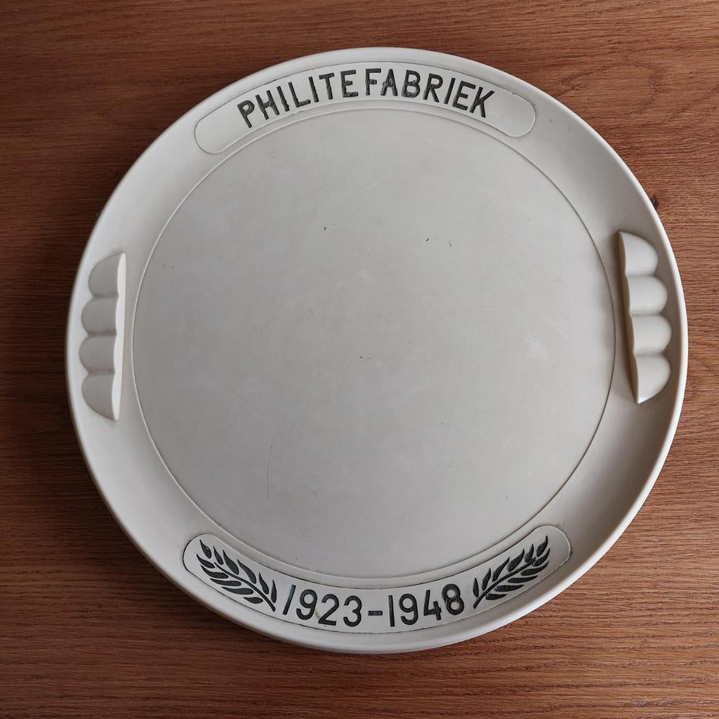 Vintage Philite Fabriek dienblad 1923-1948, Antiek en Kunst, Ophalen