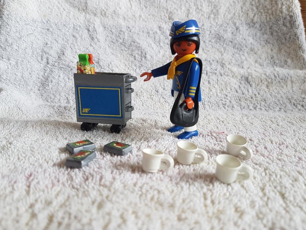 playmobil 4761 stewardess, Ophalen of Verzenden, Zo goed als nieuw, Complete set