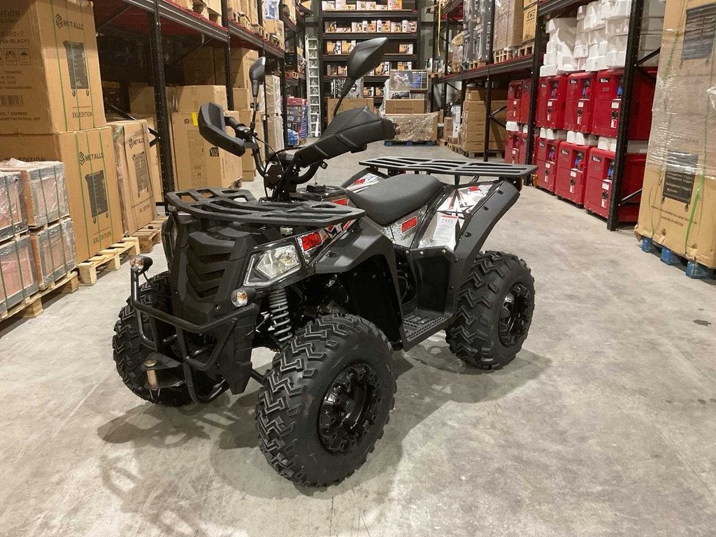 ATM T3B Commander 200cc Zwart Quad met kenteken wit