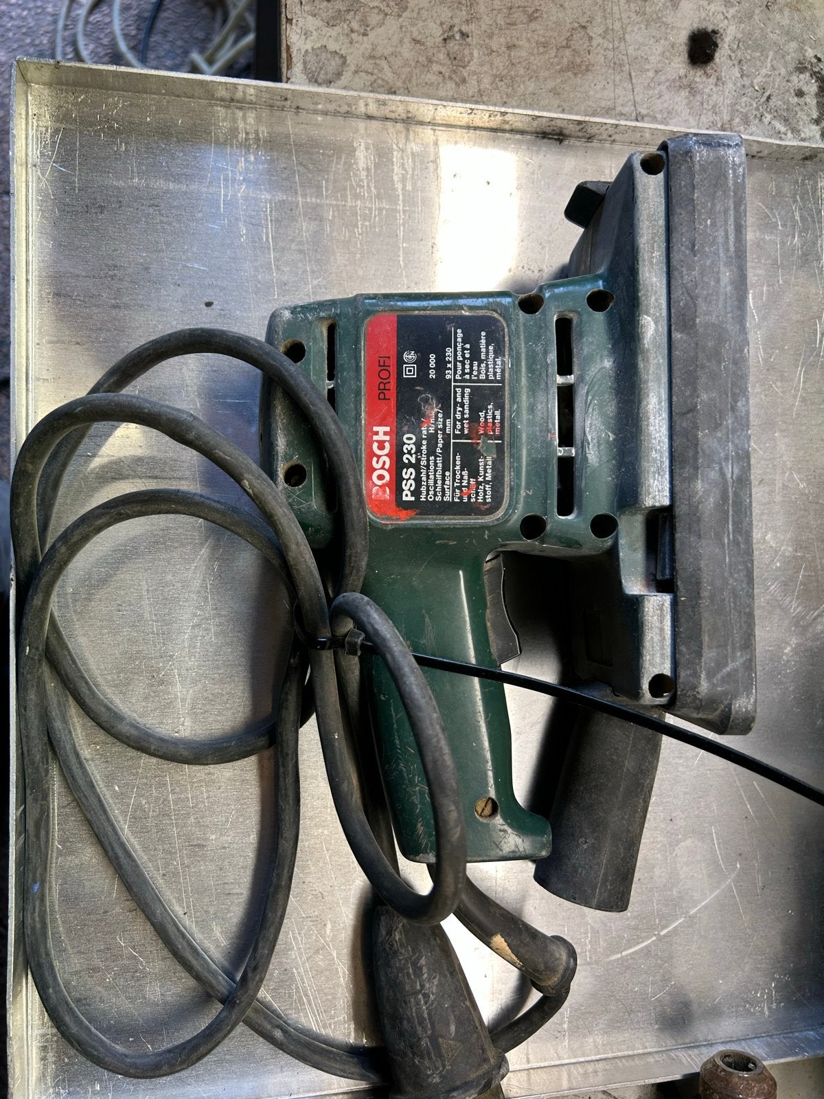Bosch PSS 230 Profi Vlakschuurmachine, Ophalen, Gebruikt, Minder dan 600 watt, Vlakschuurmachine
