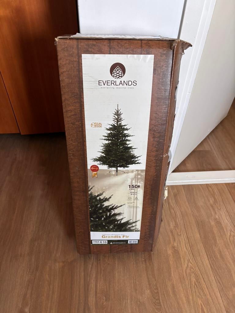 Kunstkerstboom 150cm, Diversen, Kerst, Zo goed als nieuw, Ophalen