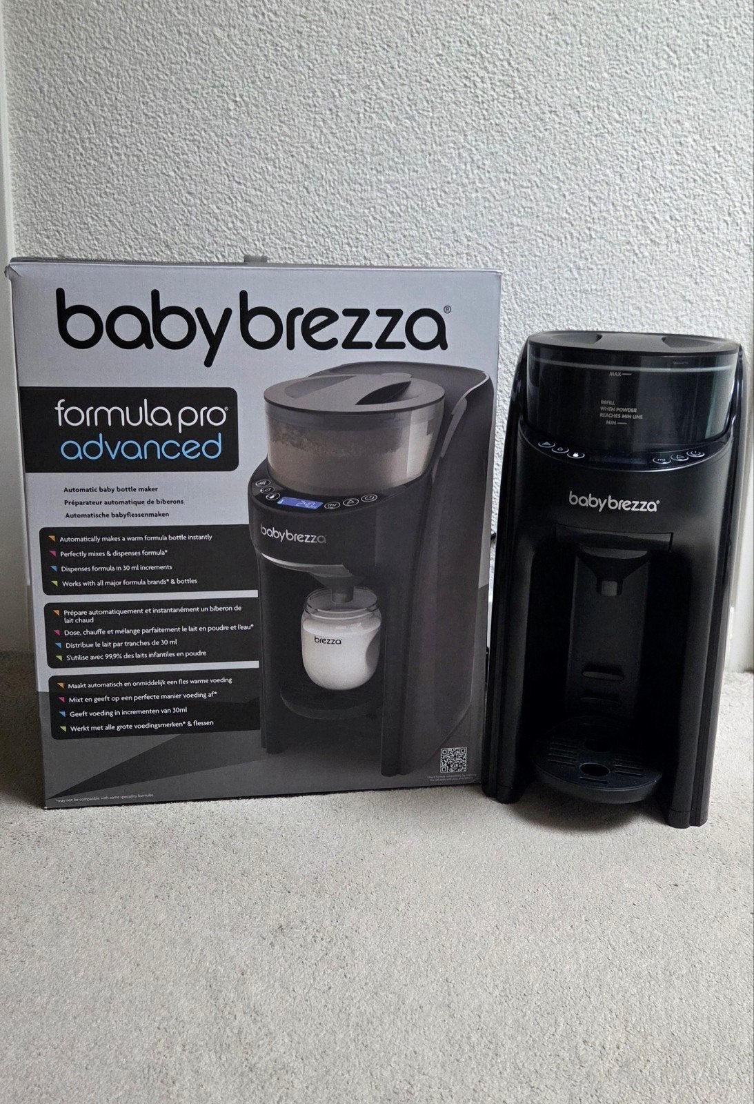 Baby Brezza Formula Pro Advanced Flessenmaker - zwart, Kinderen en Baby's, Babyvoeding en Toebehoren, Ophalen, Gebruikt, Babyvoedingmaker