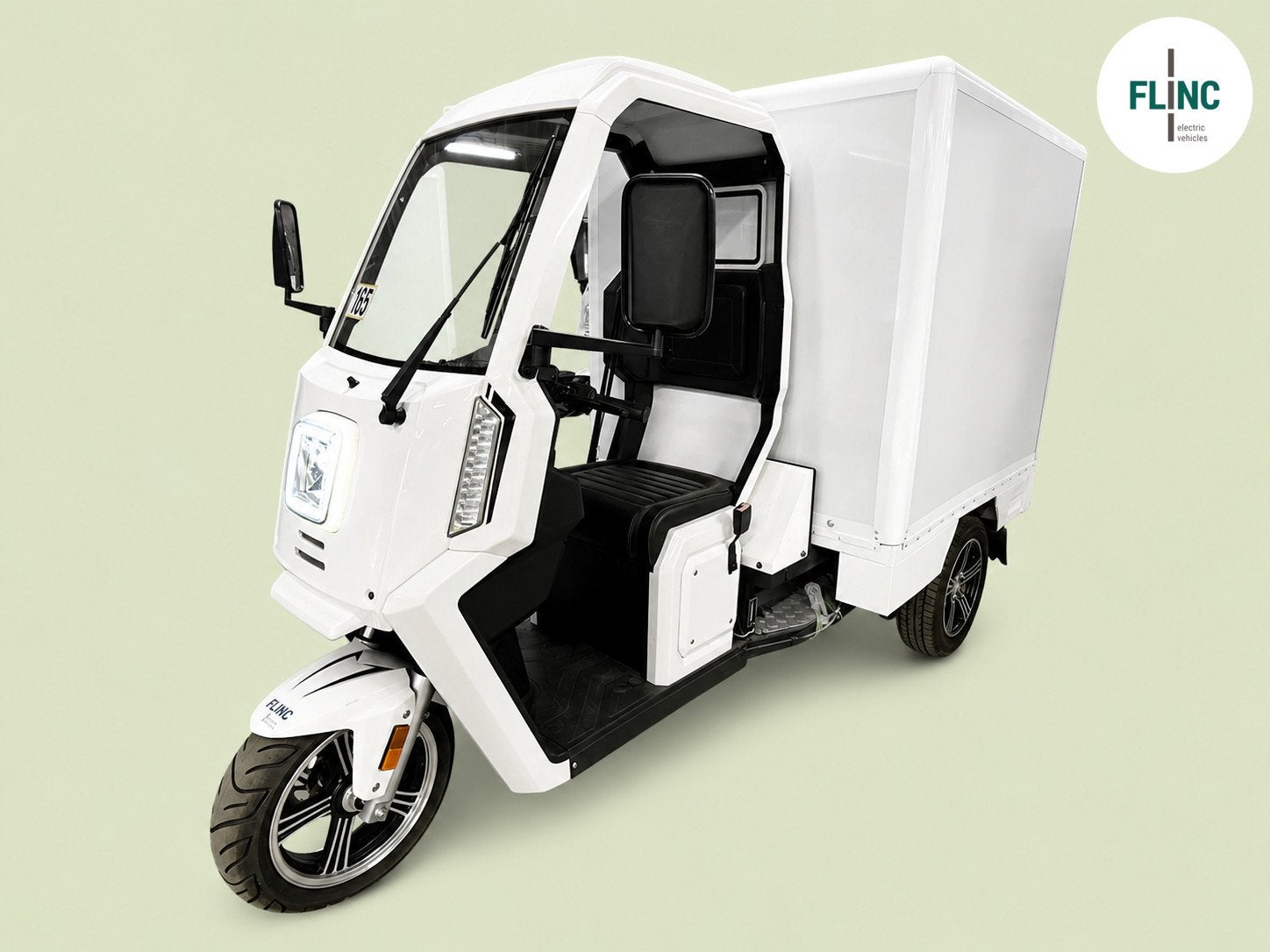 Flinc Tuktuk Lithium 4,3kWh, bakwagen, Auto's, Achterwielaandrijving, Radio, Zwart, 4 kWh