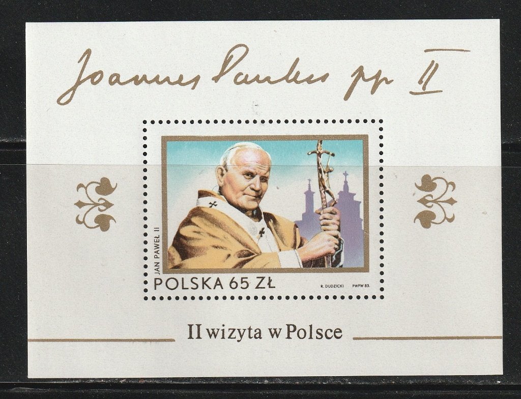 Polen 1983 - Paus Johannes Paules, Ophalen, Polen, Postfris