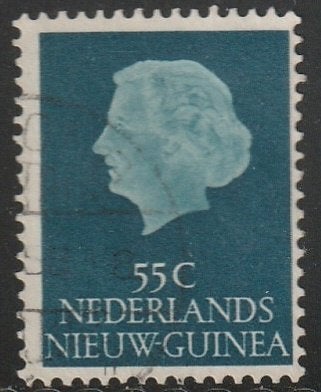 Nieuw-Guinea 1954 34 Juliana 55c, Gest, Postzegels en Munten, Ophalen of Verzenden, Gestempeld, Nieuw-Guinea