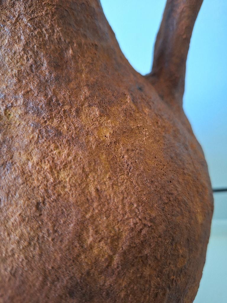 Terracotta pot kruik met oren / amfoor (hoogte 40 cm), Ophalen