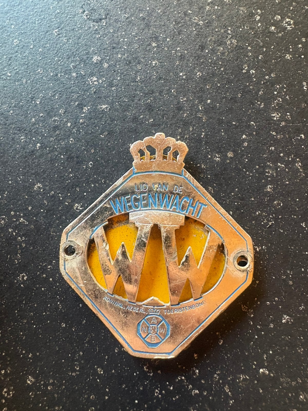 Wegenwacht embleem gebruikt, Ophalen of Verzenden, Zo goed als nieuw