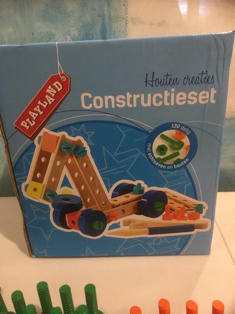 Houten constructie set van Playland, Verzenden, Gebruikt, Bouwen