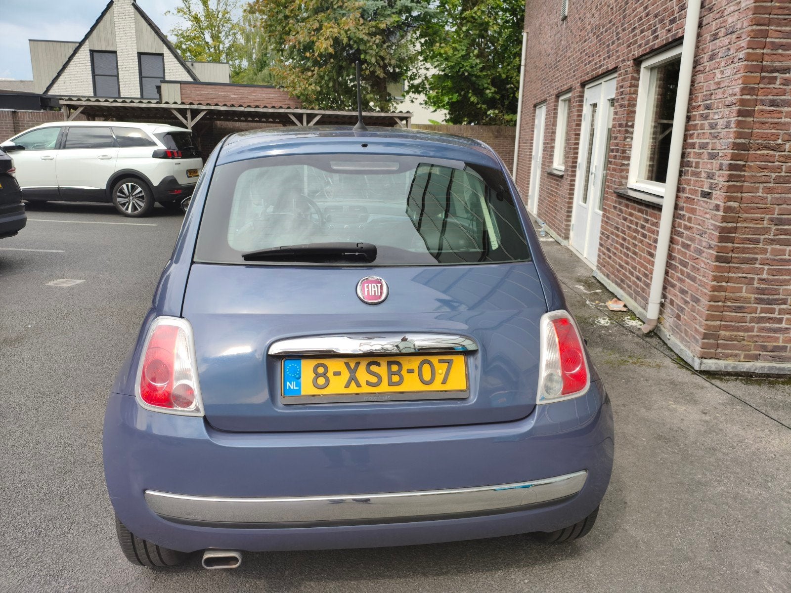 Fiat 500 0.9 Twinair C 2013 Blauw zeer  nette auto, Euro 5, Stof, 840 kg, Grijs