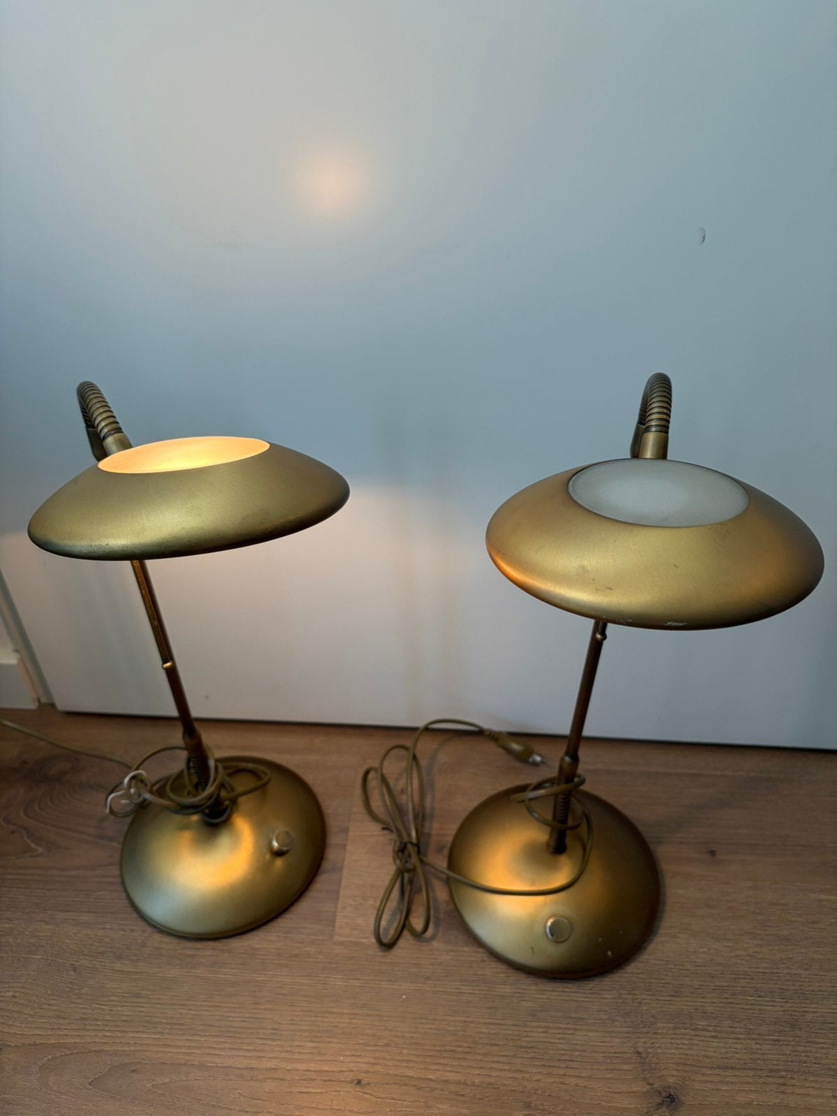 Steinhauer bronzen tafellampen, Huis en Inrichting, Lampen | Tafellampen, Ophalen, Zo goed als nieuw, Dimbaar