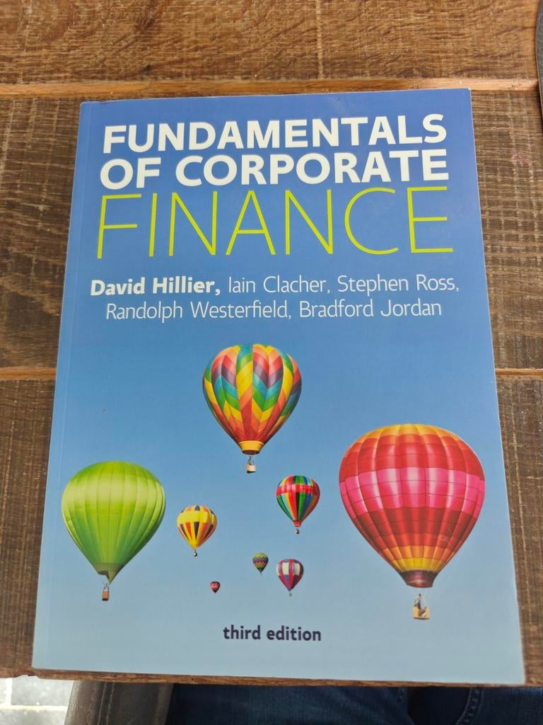 Fundamentals of Corporate Finance - 3rd Edition, Ophalen of Verzenden, Gamma, David hillier, WO
