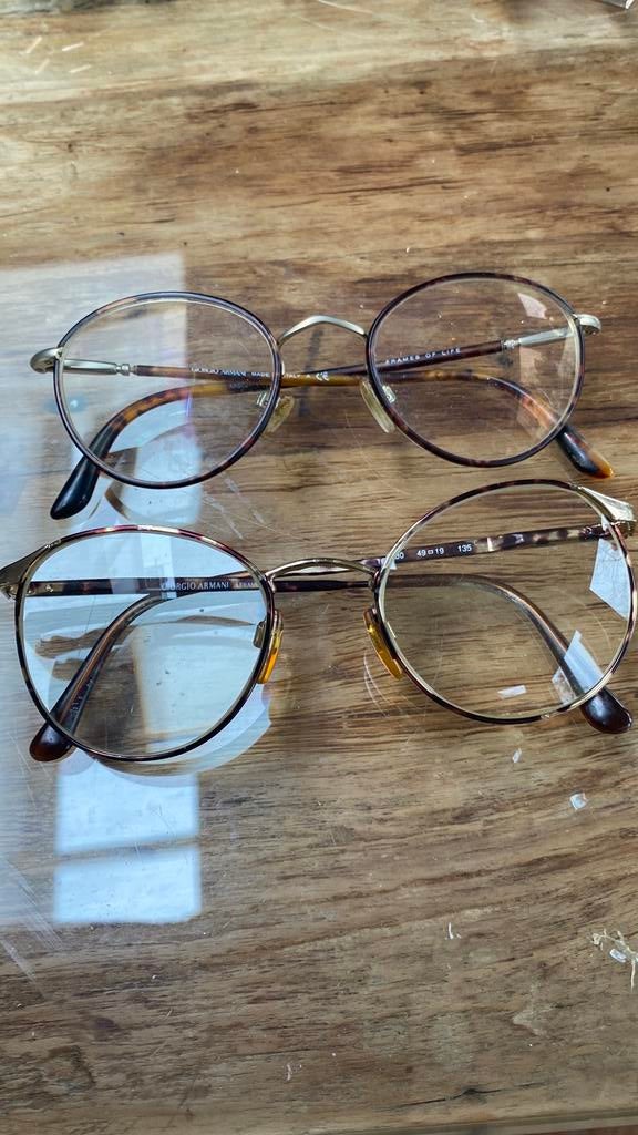 Giorgio Armani brilmontuur, Ophalen of Verzenden, Zo goed als nieuw, Zwart, Overige merken