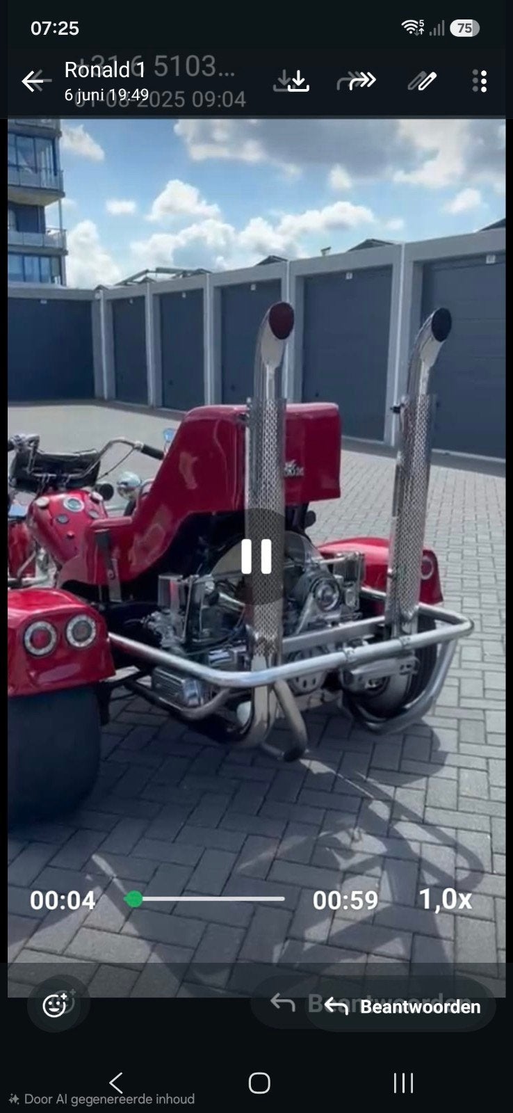 Uitlaten voor trike, Ophalen of Verzenden, Nieuw