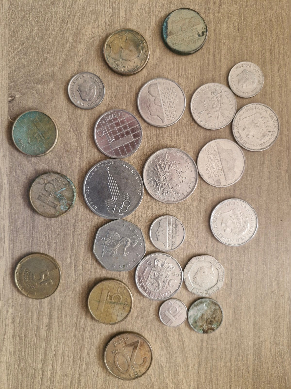Diverse collectie oude munten en guldens, Ophalen of Verzenden, Koningin Juliana, Overige waardes, Losse munt