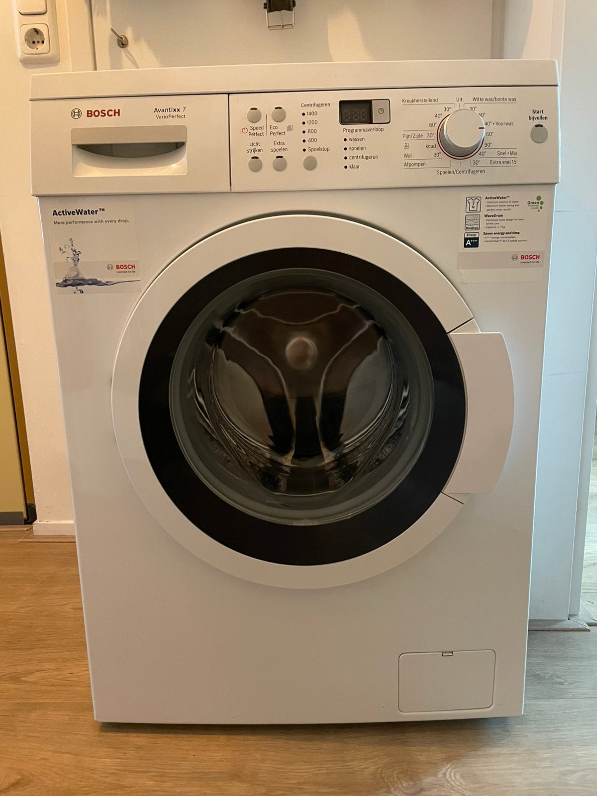 Bosch Avantixx 7 VarioPerfect wasmachine, Ophalen, Gebruikt, Voorlader, 85 tot 90 cm