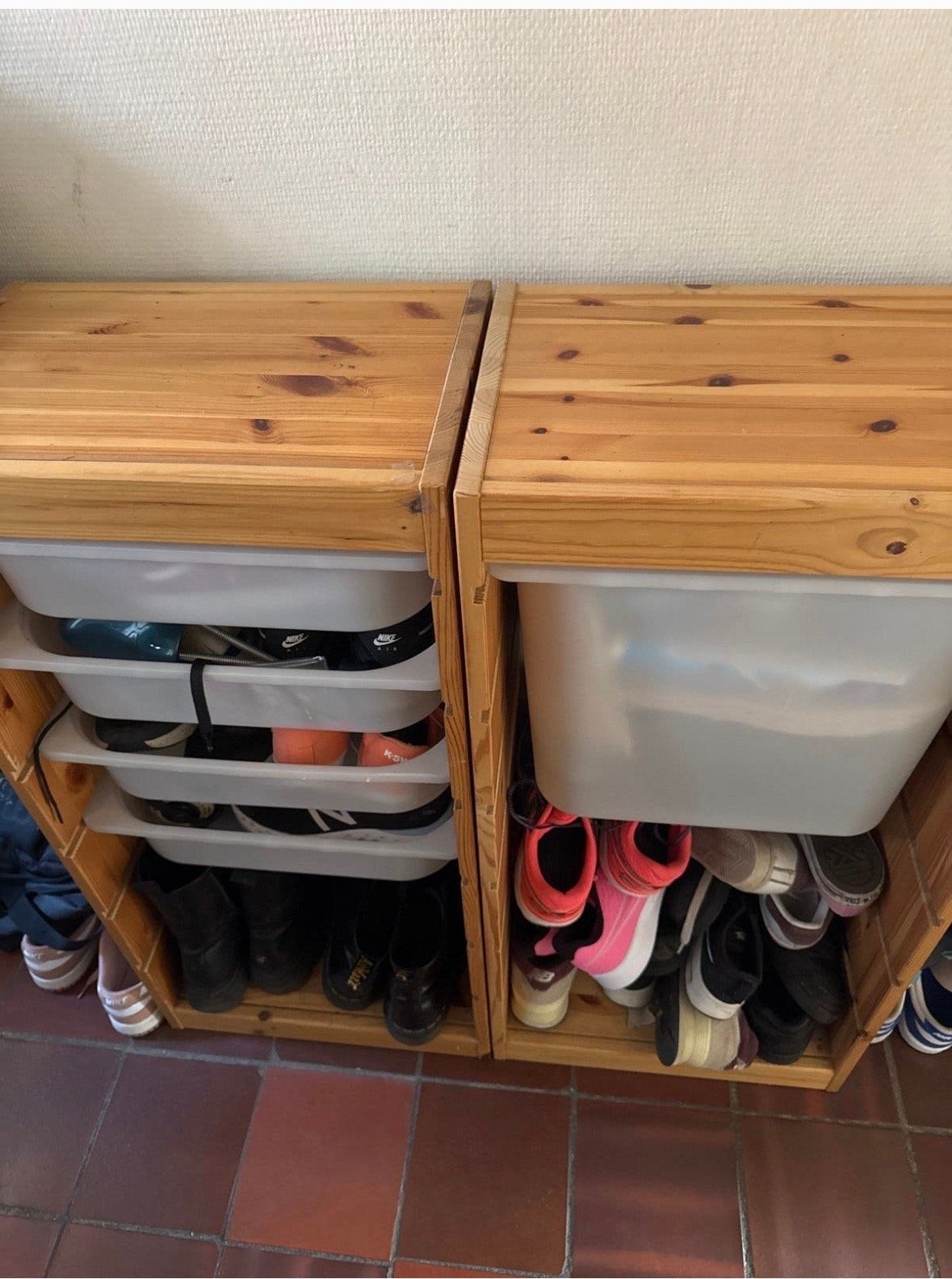 3 Houten IKEA kasten met bakken, Huis en Inrichting, Kasten | Overige, Ophalen, Gebruikt
