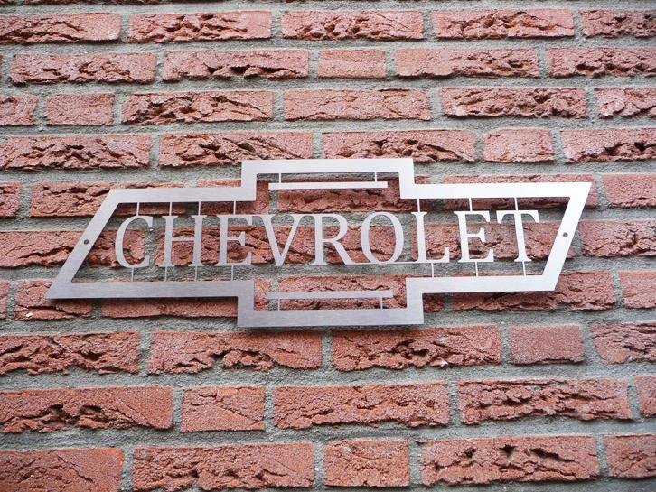 Uniek Chevrolet RVS logo, Ophalen of Verzenden