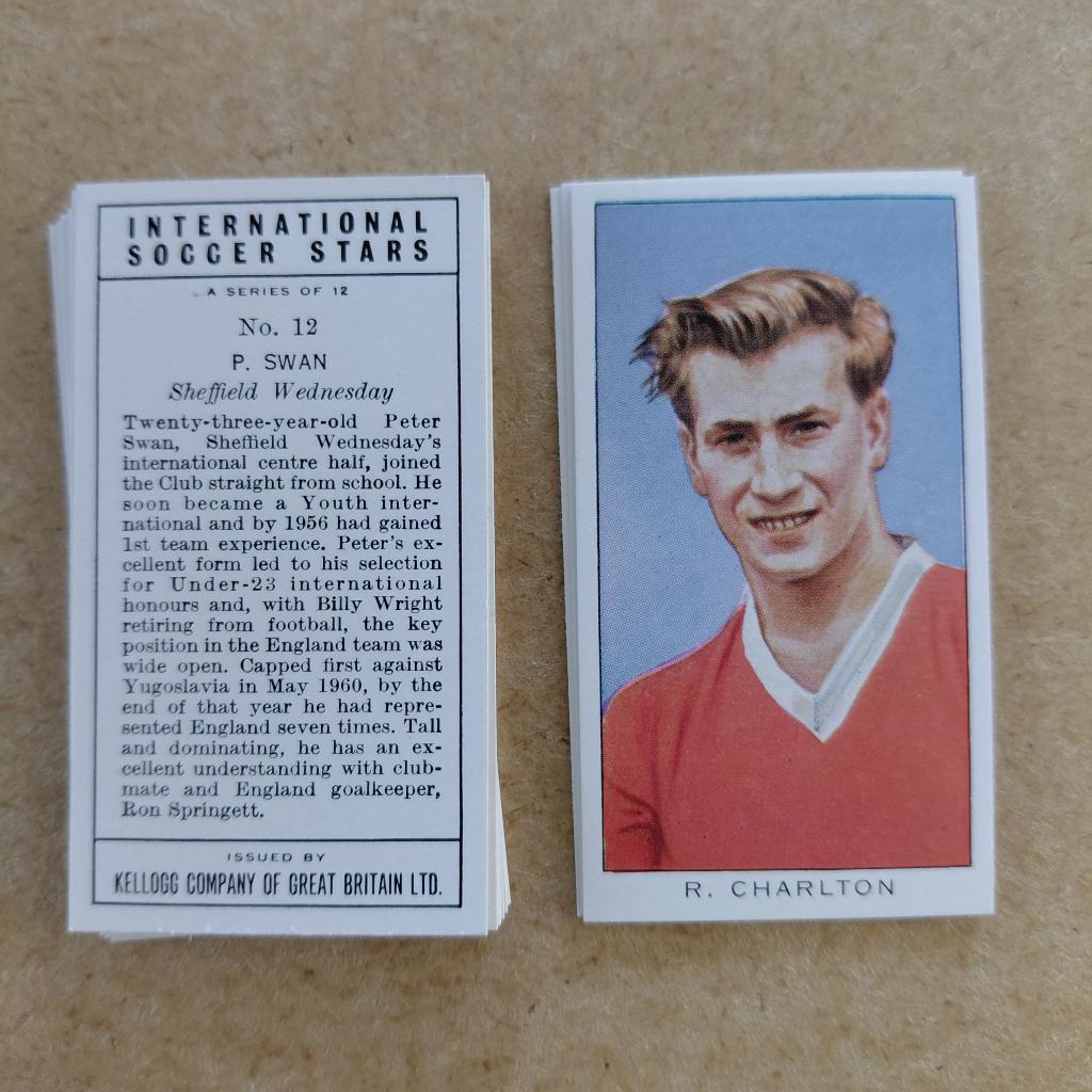 International Soccer Stars compl. set 12 trade cards Kellogg, Verzamelen, Sportartikelen en Voetbal, Ophalen, Buitenlandse clubs