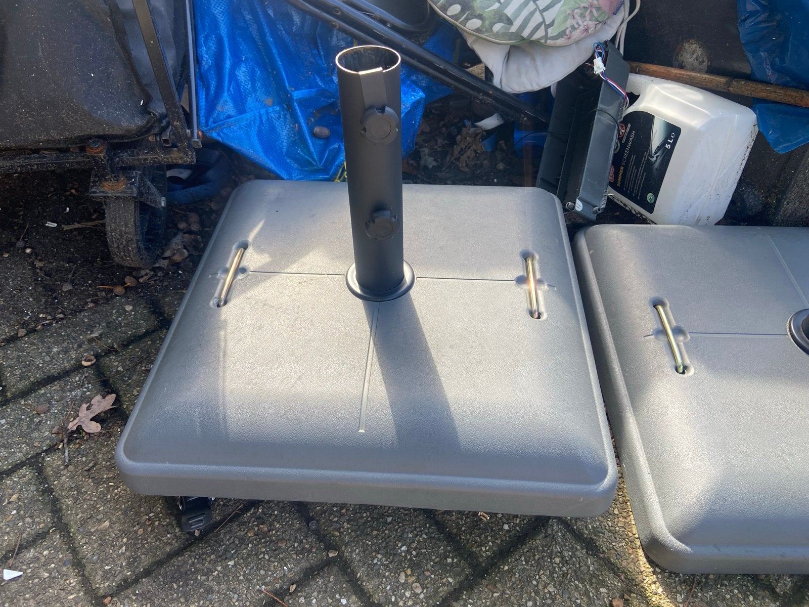 Parasol voet, Ophalen, Gebruikt, Parasolvoet
