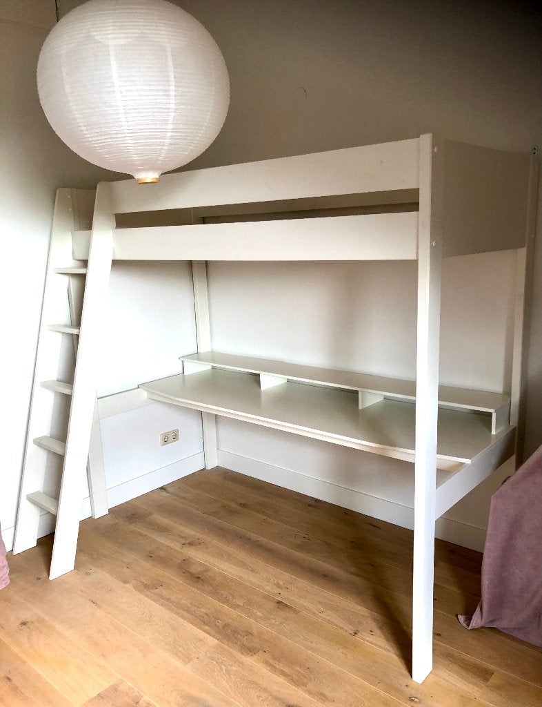 Hoogslaper met bureau, Ophalen, Gebruikt, Eenpersoons, 200 cm