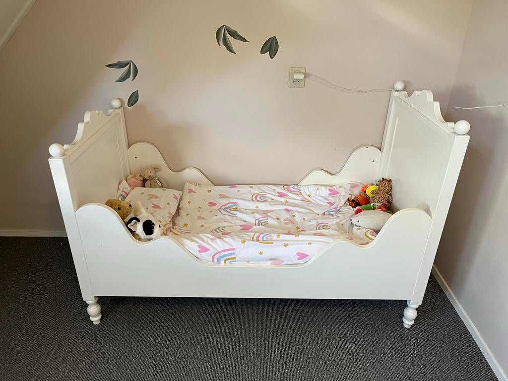 Bopita Belle juniorbed / kinderbed, Kinderen en Baby's, Kinderkamer | Bedden, Gebruikt, 70 tot 85 cm, 140 tot 160 cm, Ophalen