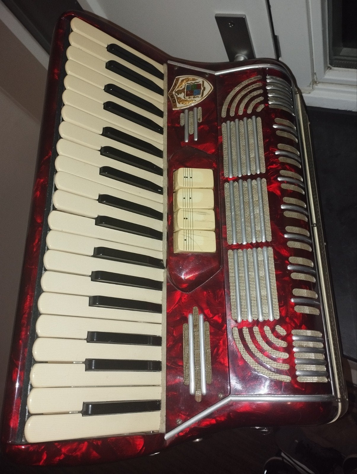 Mantovani  Italiaans Vintage Accordeon - Prachtig Geluid, Overige merken, Gebruikt, Overige formaten, Toetsaccordeon