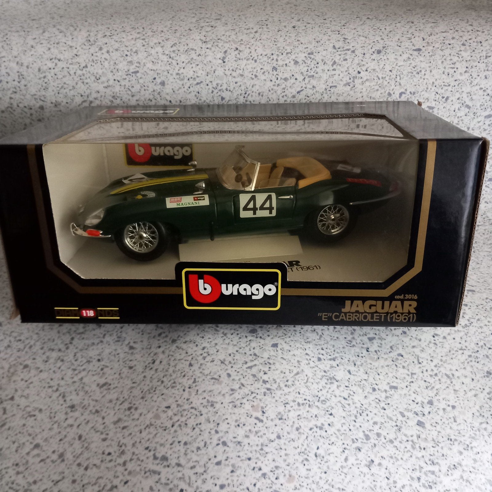 Jaguar E-type Roadster Bburago no:44, Ophalen of Verzenden, Nieuw, Bburago