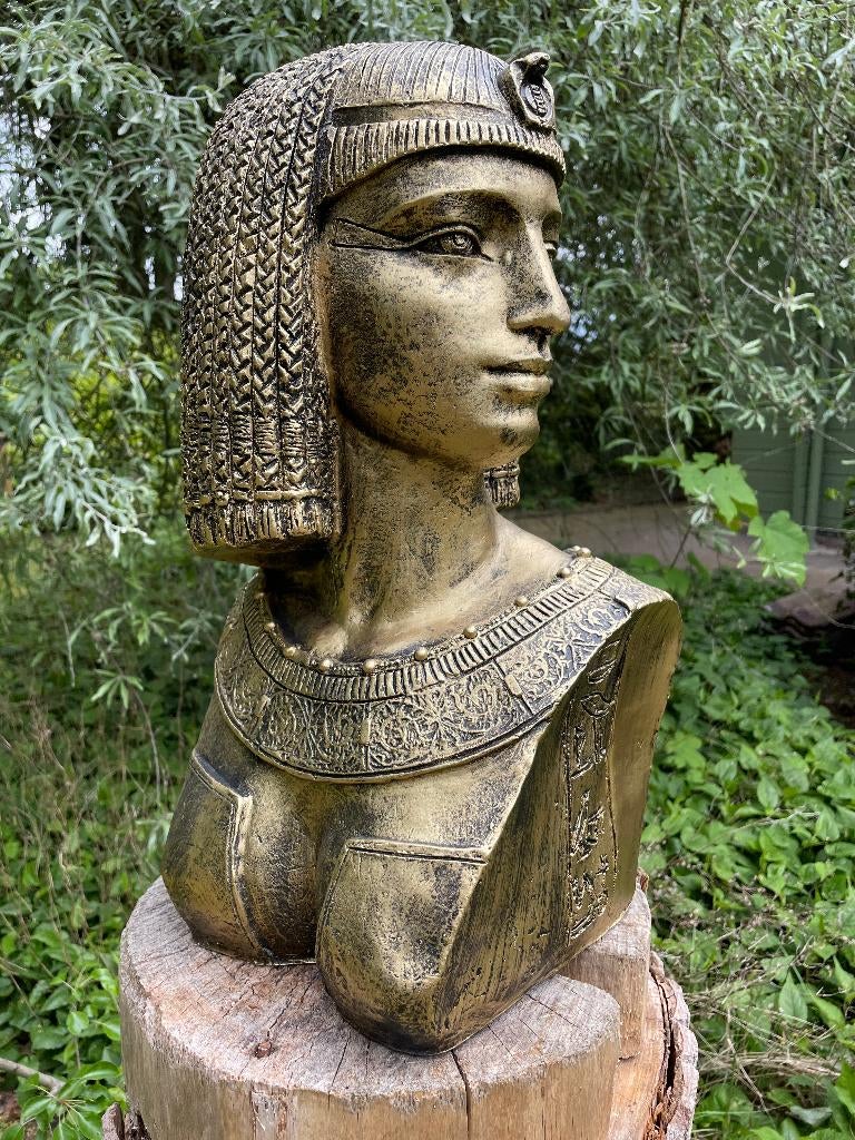 Beeld Cleopatra tuin, vijver, boerderij, dierentuin 50cm, Ophalen, Nieuw, Kunststof, Dierenbeeld