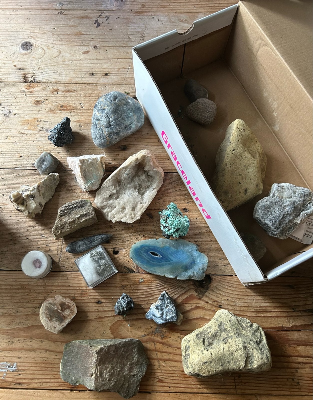 Diverse collectie mineralen en stenen, Ophalen of Verzenden, Mineraal