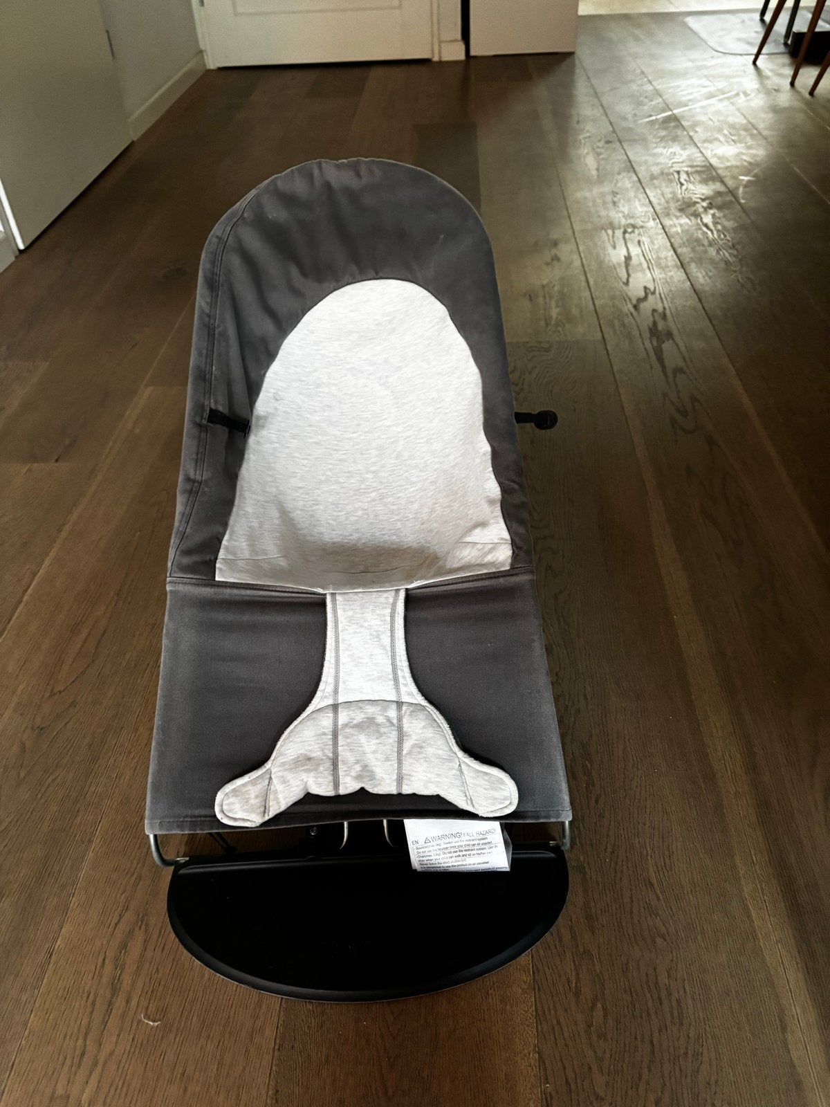 BabyBjörn wipstoeltje met hoes - Grijs/Wit, Kinderen en Baby's, Wipstoeltjes, Verstelbaar, Wipstoel, Zo goed als nieuw, Ophalen