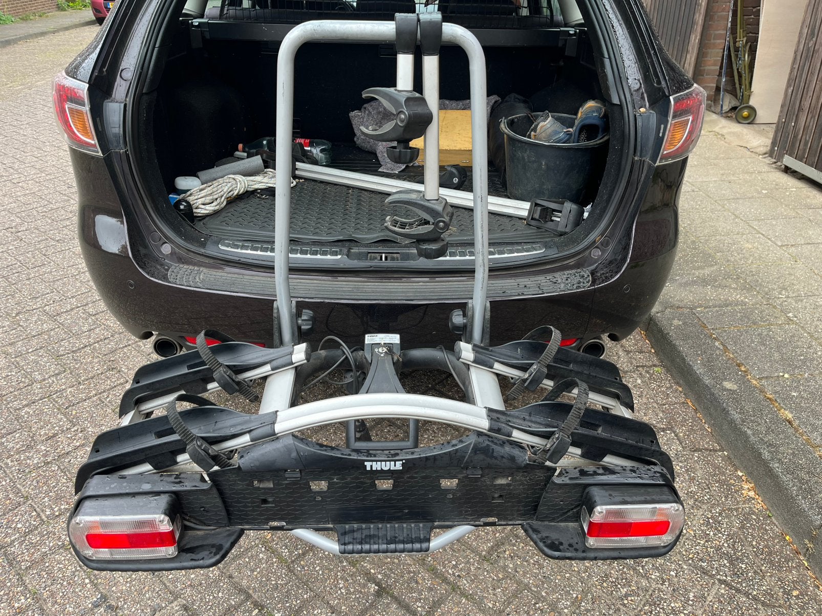 Thule 921, Auto diversen, Ophalen, Brede banden, Zo goed als nieuw, 2 fietsen