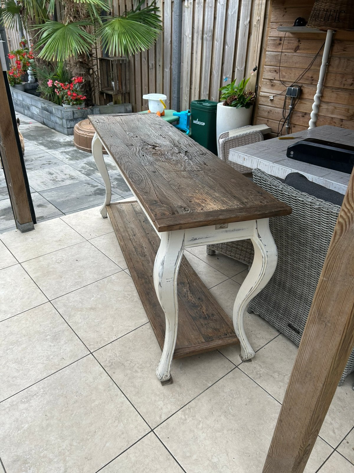 Riviera maison side table, Ophalen, Zo goed als nieuw, 25 tot 50 cm, Rechthoekig