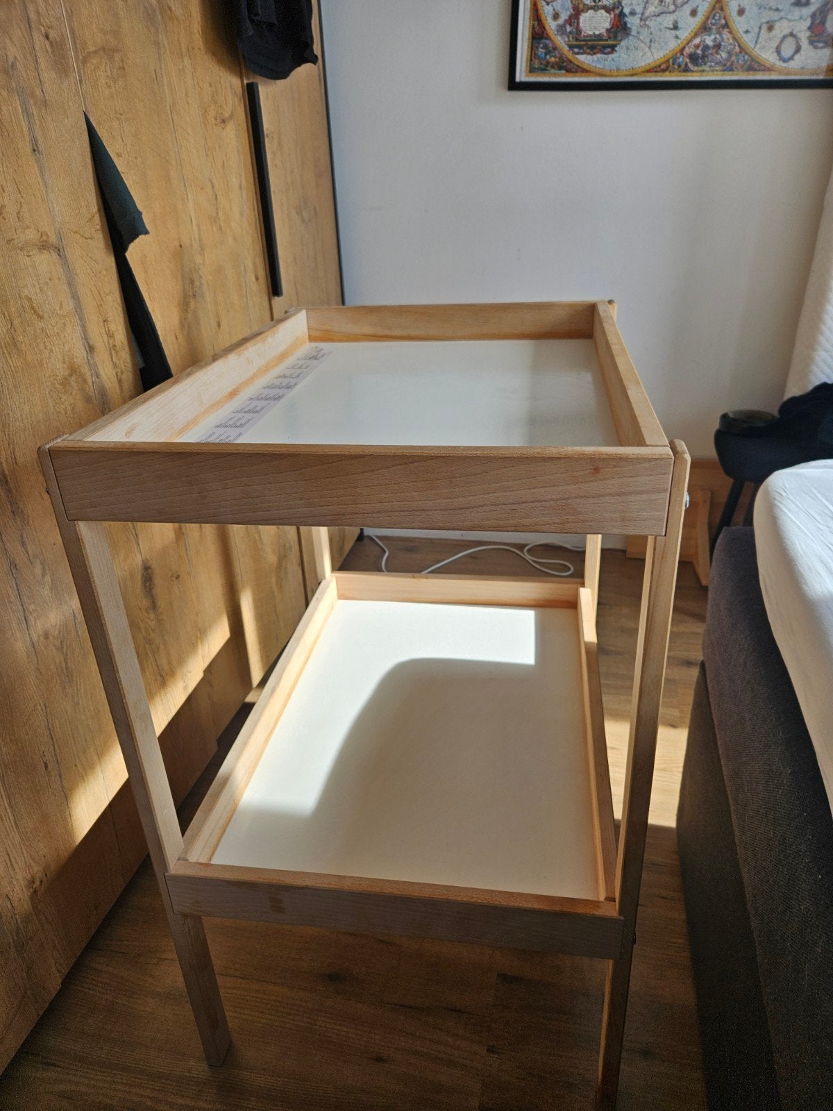 Houten commode/verschoontafel IKEA, Ophalen of Verzenden, Gebruikt, Commode
