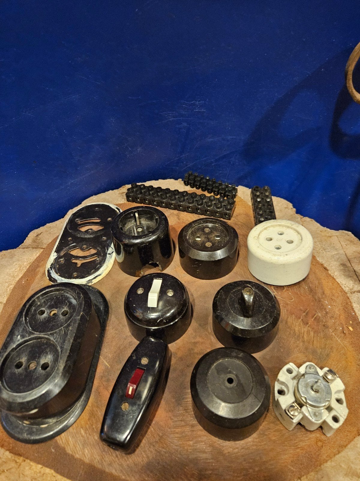 Vintage Bakelieten Stopcontacten en Schakelaars, Ophalen of Verzenden