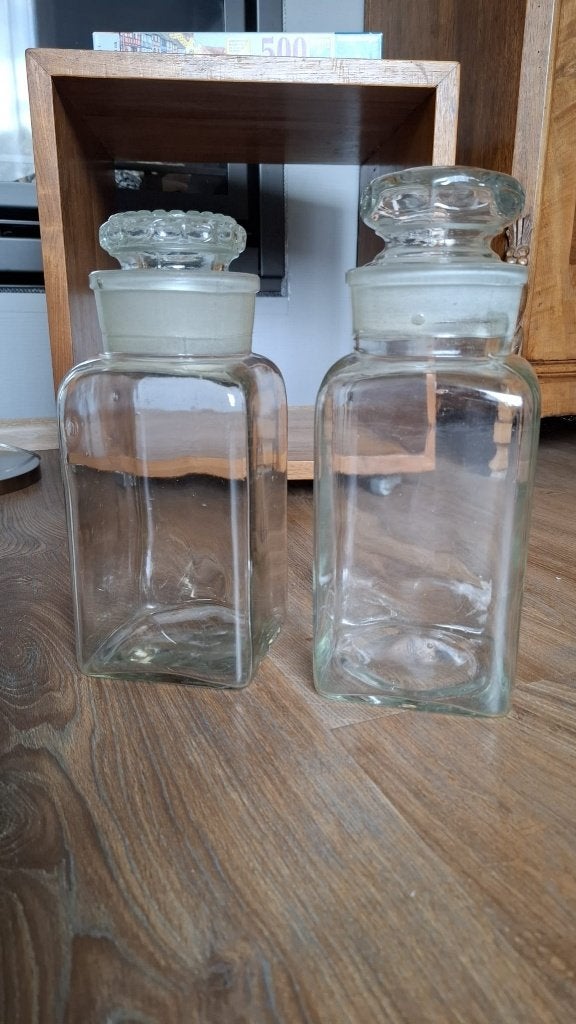 Stopflessen (2 stuks, inhoud 4-5 liter), Antiek en Kunst, Ophalen of Verzenden