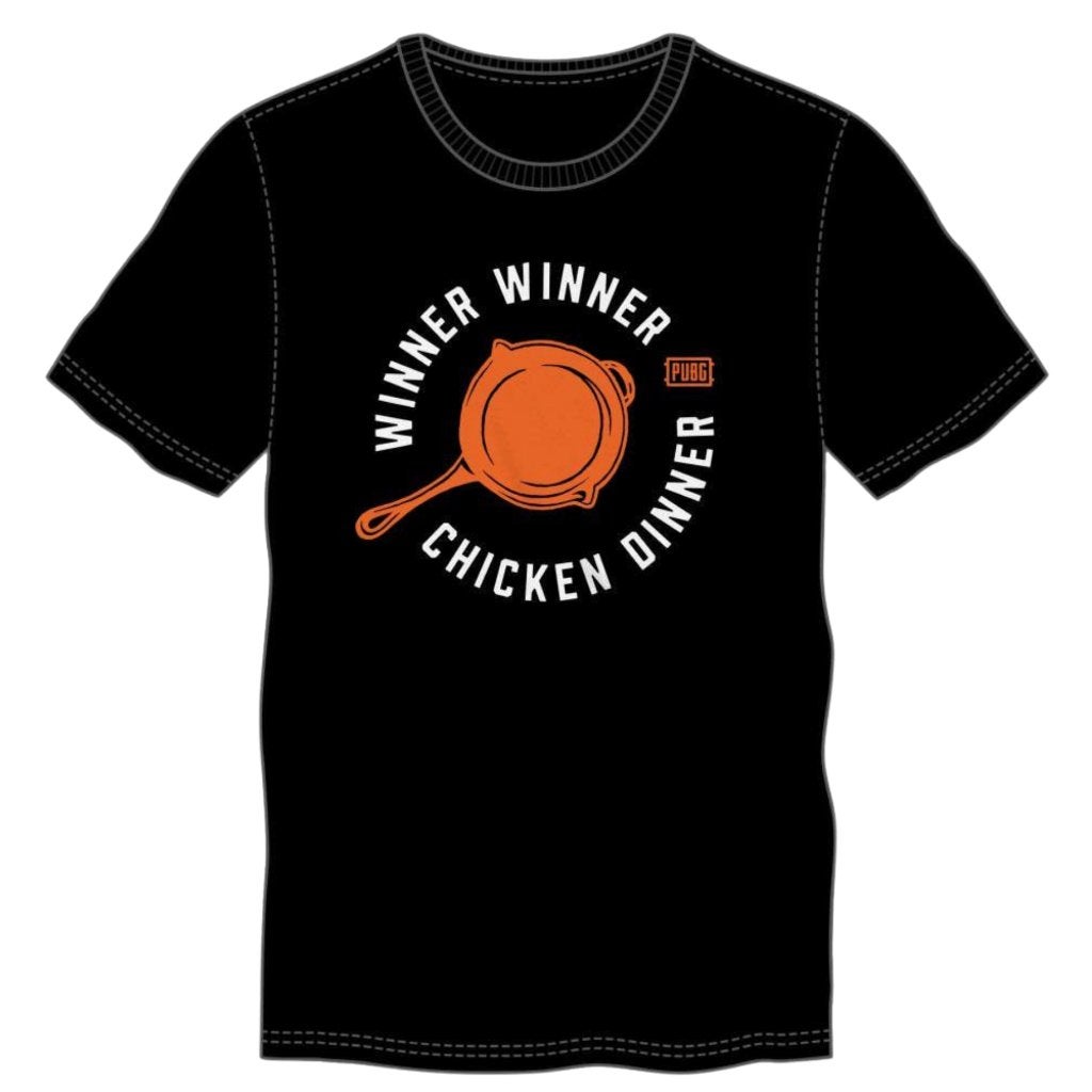 PUBG Frying Pan T-shirt - Maat S, Bioworld, Bioworld, Zwart, Nieuw