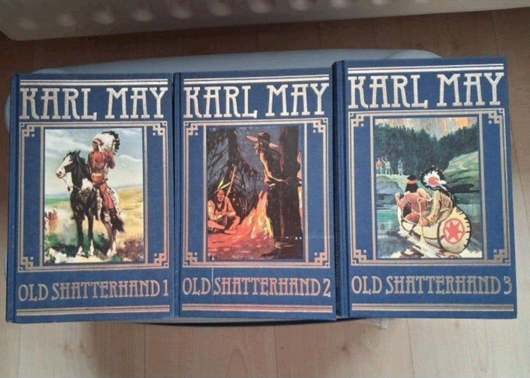 3 leesboeken old shatterhand, Boeken, Ophalen of Verzenden, Zo goed als nieuw, Karl May