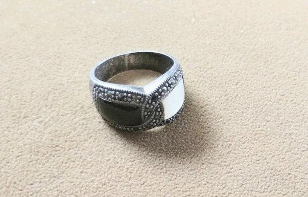 Zilver ring, 18 tot 19, Gebruikt, Ophalen of Verzenden, Dame