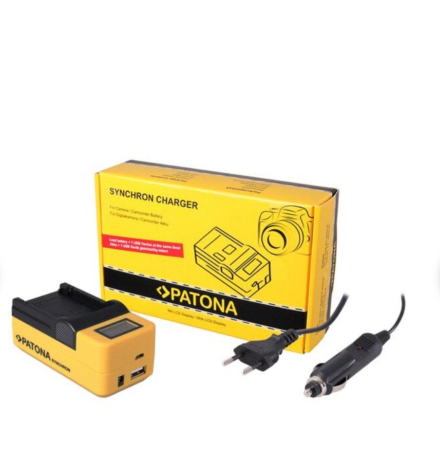 Patona Synchrone USB-oplader voor Sanyo DB-L20, Hitachi, Acculader, Overige merken, Ophalen of Verzenden