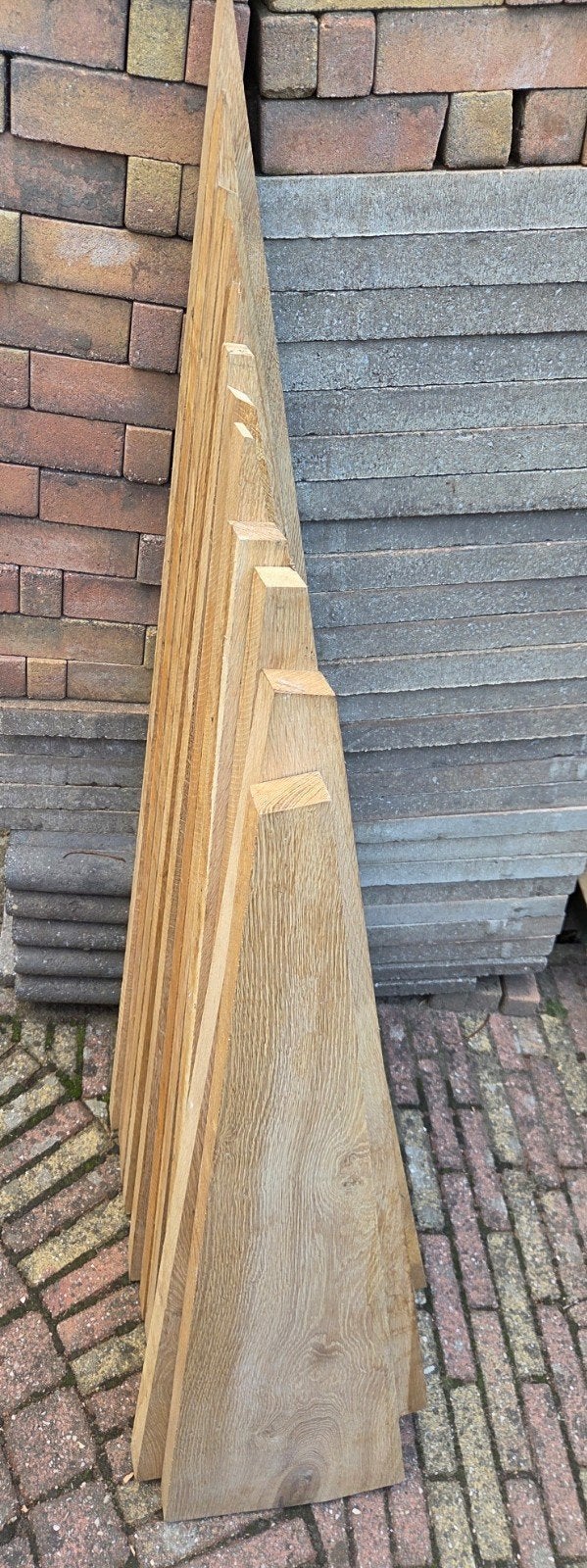 Eiken Traptreden Massief 4cm Dik - 12 Stuks, Doe-het-zelf en Verbouw, Hout en Planken, Ophalen, 25 tot 50 mm, Eiken, Overige typen