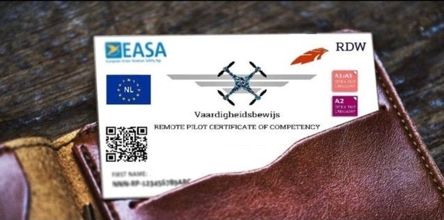 Dronebewijs op een pasje de prijs is gratis verzending, Ophalen of Verzenden, Nieuw, Cameradrone, Return to Home