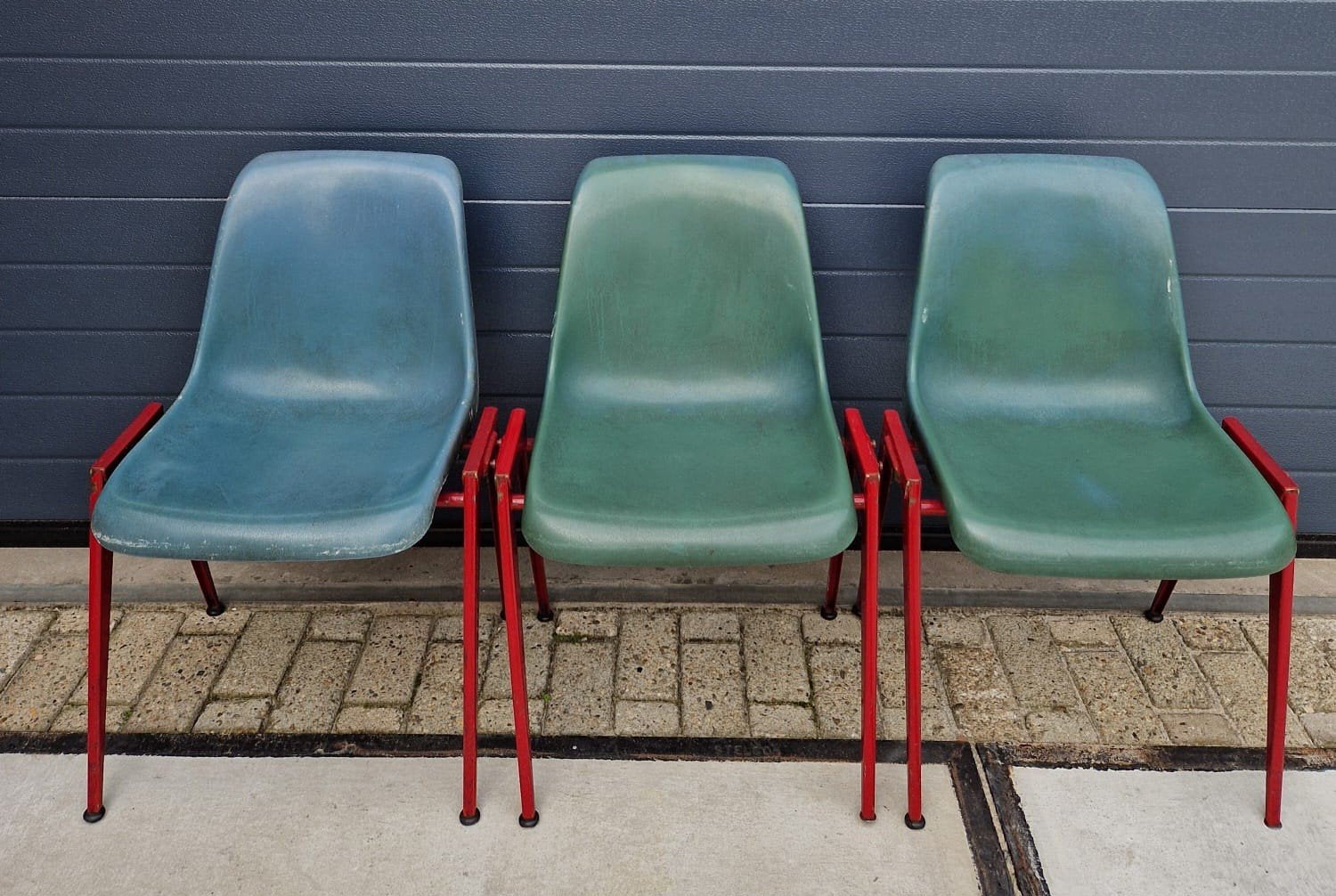 35 x Galvanitas stijl stoelen schoolstoelen vintage retro, Huis en Inrichting, Stoelen, Kunststof, Ophalen of Verzenden, Zo goed als nieuw