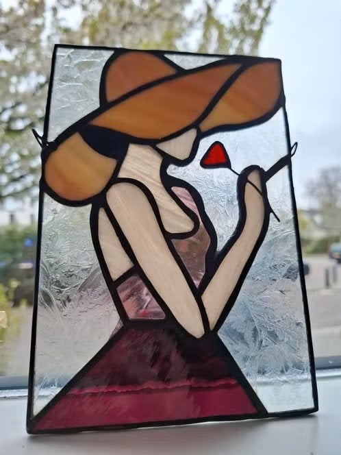 Glas in lood vrouwen serie, Ophalen of Verzenden