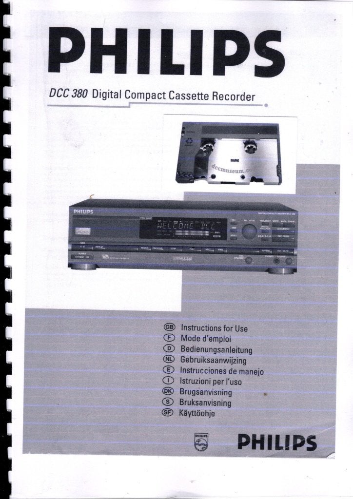 Philips dcc 380 gebruiksaanwijzing, Verzenden, Nieuw