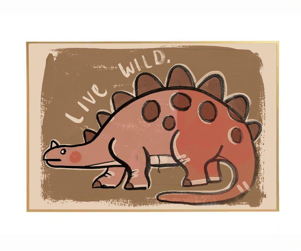 Kinderposter Poster Dino Bruin 70 x 50 cm Studio Loco, 70 cm, Studioloco2@gmail.com, Papier/karton, Nieuw