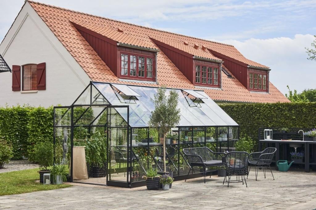 Tuinkas Qube 816, zwart gecoat, Verzenden, Nieuw