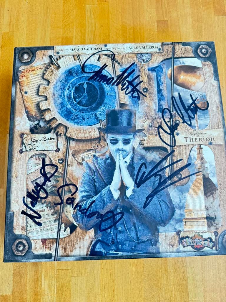 Therion bordspel met handtekeningen, Ophalen, Nieuw, Gebruiksvoorwerp, Gesigneerd